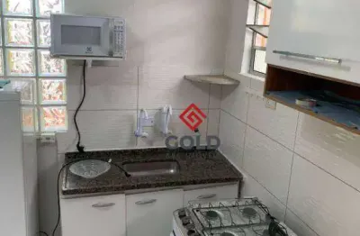 Kitnet com 1 dormitório para alugar, 30 m² por R$ 1.300,01/mês - Vila São Pedro - Santo André/SP