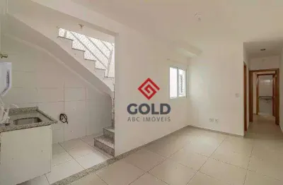 Cobertura com 2 dormitórios para alugar, 96 m² - Parque Erasmo Assunção - Santo André/SP