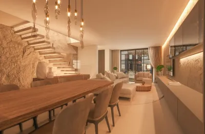 Belíssima casa townhouse com 4 suítes e 3 vagas ao lado do barigui