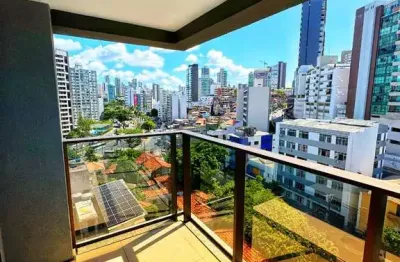 Spot barra: studio de luxo na barra com vista mar lateral e infraestrutura completa! invista, more ou alugue já!