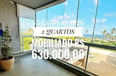 Lar à beira-mar em stella maris - 2 quartos, 1 suíte, 2 vagas - invista, more ou alugue!