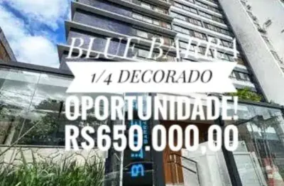 Blue barra - apartamento de 1 quarto e sala na barra, salvador-ba com 35,37m² por r$650.000,00! aproveite essa oportunidade!