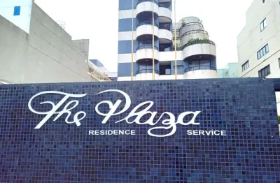 The plaza 1 quarto mobiliado com vista para o mar, garagem e infraestrutura completa em salvador-ba