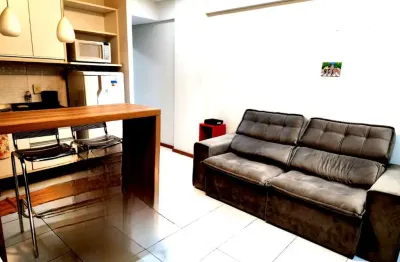 Apartamento de luxo no rio vermelho: 1/4 mobiliado com vista mar, piscina e segurança 24h - r$1800,00