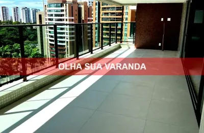 Imperdível: apartamento de luxo em alphaville i, salvador-ba - 4 quartos, 4 suítes, 204m² - infraestrutura completa!