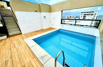 Imperdível cobertura 3 suítes com vista mar na pituba - salvador-ba: 154m², piscina, churrasqueira e condomínio completo!