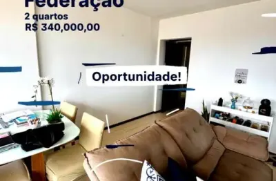 Apartamento à venda na federação, salvador-ba: 2 quartos, 121m², 1 vaga. andar alto, excelente localização!