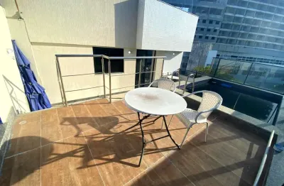 Cobertura em ondina, salvador-ba: 2 quartos, 120m², 2 banheiros, 2 salas, 2 garagens, mobiliado com salão de festas e academia.