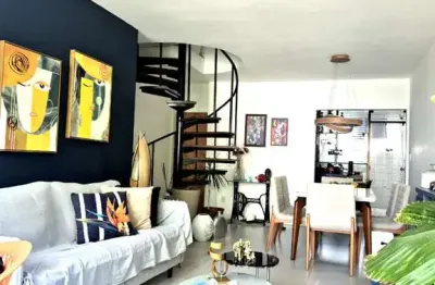 Espetacular cobertura à venda no jardim apipema, salvador-ba: 3 quartos, 2 suítes, varandão gourmet e 3 vagas de garagem!