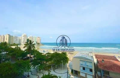 Apartamento à venda no guarujá, na praia das pitangueiras, frente ao mar, 210 metros de área útil, 01 vaga de garagem.