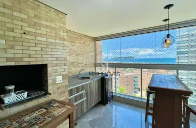 Apartamento com 3 dormitórios à venda, 124 m² por r$ 1.400.000,00 - praia da enseada - guarujá/sp