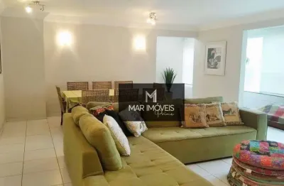 Apartamento com 4 dormitórios à venda, 190 m² no calçadão da praia de pitangueiras - guarujá/sp