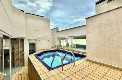Cobertura à venda, 180 m² por r$ 1.100.000,00 - pitangueiras - guarujá/sp