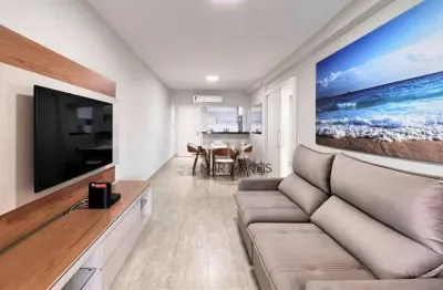 Apartamento à venda no guarujá, na praia das astúrias, 117 metros de área útil, sacada gourmet, 02 vagas de garagem e lazer.