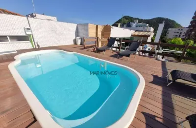 Apartamento à venda, 175 m² por r$ 949.000,00 - praia do tombo - guarujá/sp