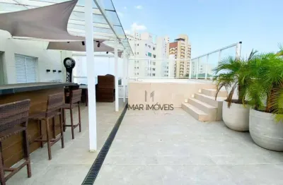 Cobertura com 4 suítes à venda, 320 m² por r$ 1.800.000 - jardim astúrias - guarujá/sp