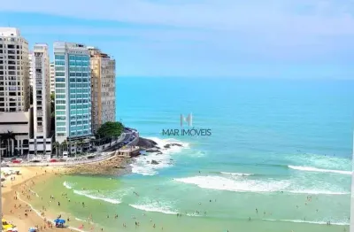 Apartamento com 3 dormitórios à venda, 155 m² frente total para o mar na praia de pitangueiras - guarujá/sp