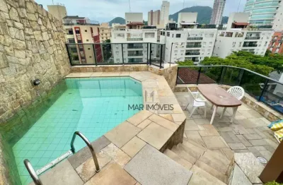 Cobertura com 2 dormitórios à venda, 170 m² por r$ 650.000,00 - praia da enseada - guarujá/sp