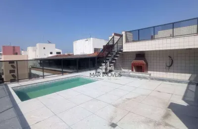 Cobertura com 3 dormitórios à venda, 249 m² por r$ 750.000,00 - praia da enseada - guarujá/sp