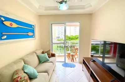 Apartamento com 3 dormitórios para alugar, 90 m² por r$ 4.500,02/mês - pitangueiras - guarujá/sp