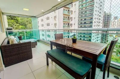 Apartamento com 3 dormitórios à venda, 105 m² por r$ 870.000,00 - pitangueiras - guarujá/sp