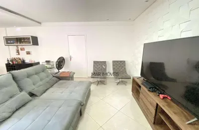 Apartamento com 3 dormitórios para alugar, 145 m² por R$ 5.300,02/mês - Pitangueiras - Guarujá/SP