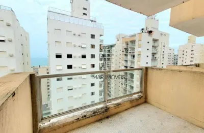 Apartamento com 1 dormitório à venda, 65 m² - pitangueiras - guarujá/sp