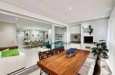 Apartamento com 3 dormitórios à venda, 125 m² por r$ 1.380.000,00 - pitangueiras - guarujá/sp