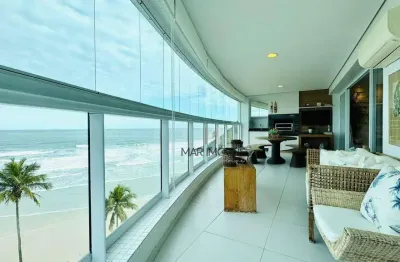 Apartamento com 3 suítes, frente ao mar à venda, 210 m² por r$ 3.200.000 - enseada - guarujá/sp