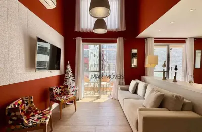 Apartamento duplex à venda, 220 m² por r$ 1.700.000,00 - praia das astúrias - guarujá/sp