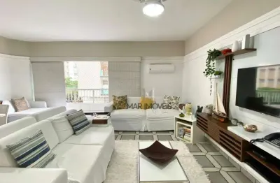 Apartamento com 3 dormitórios à venda, 140 m² por r$ 650.000,00 - pitangueiras - guarujá/sp