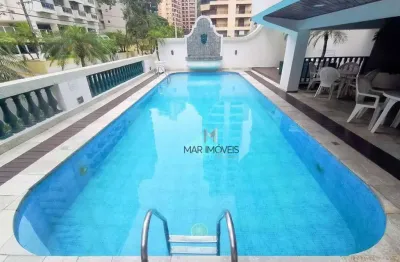 Apartamento com 3 dormitórios para alugar, 165 m²- praia das pitangueiras - guarujá/sp