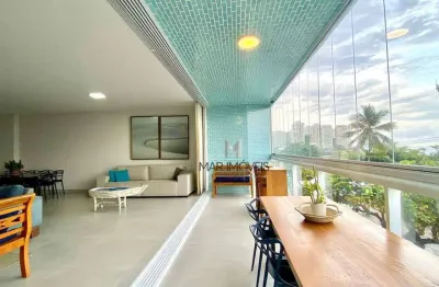 Apartamento com 4 dormitórios à venda, 190 m² por r$ 1.749.000,00 - pitangueiras - guarujá/sp