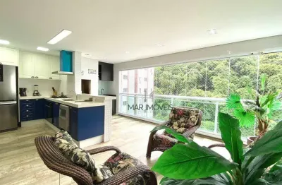 Apartamento com varanda gourmet à venda em pitangueiras/guarujá