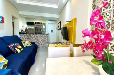 Apartamento com 1 dormitório à venda, 50 m² por r$ 375.000 - pitangueiras - guarujá/sp