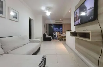 Flat com 2 dormitórios  (1 suíte) - 70 m² - 2 vagas - lazer - vista - pitangueiras - guarujá/sp