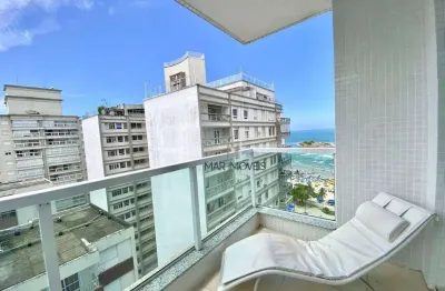 Apartamento com 2 dormitórios para alugar, 100 m² por r$ 4.500,02/mês - pitangueiras - guarujá/sp
