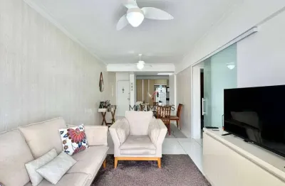 Apartamento com sacada , 2 dormitórios à venda, 85 m² por r$ 460.000 - astúrias - guarujá/sp