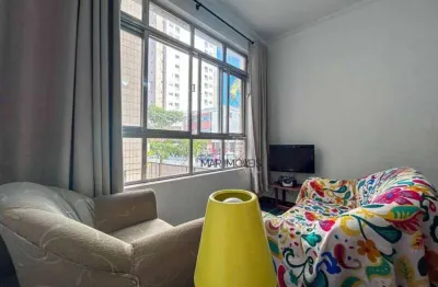 Apartamento com 2 dormitórios, 54 m² - vila júlia - guarujá/sp