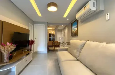 Apartamento com 2 dormitórios à venda, 70 m² por r$ 585.000,00 - pitangueiras - guarujá/sp