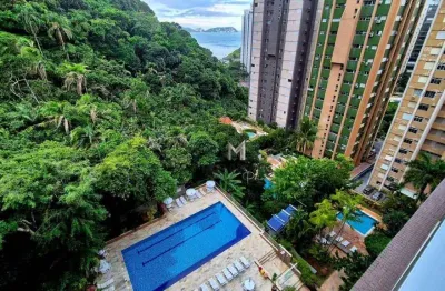 Apartamento em excelente localização a 100 metros da praia das pitangueiras no guarujá com lazer de clube!