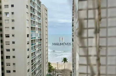 Apartamento na quadra do mar com vista, 3 dormitórios à venda, 90 m² por r$ 520.000 - pitangueiras - guarujá/sp