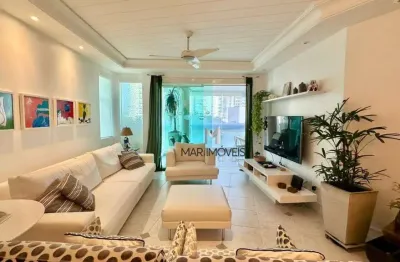 Apartamento com lazer e vista mar á  venda na praia da enseada/mar imóveis prime.