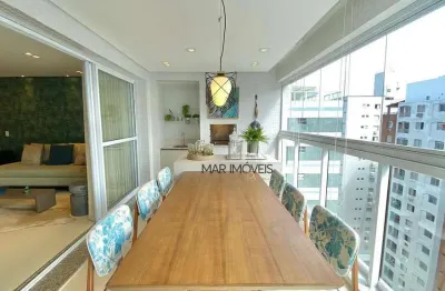 Apartamento com 3 dormitórios à venda, 130 m² por r$ 1.390.000,00 - pitangueiras - guarujá/sp