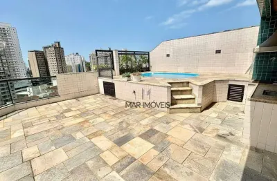 Cobertura com 2 dormitórios à venda, 160 m² por r$ 780.000 - astúrias - guarujá/sp