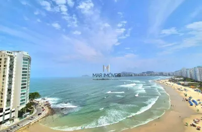 Apartamento pé na areia da praia das pitangueiras no guarujá com vista panorâmica!