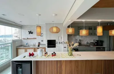 Apartamento com 3 dormitórios à venda, 115 m² por r$ 950.000,00 - balneário cidade atlântica - guarujá/sp