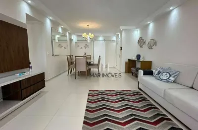 Apartamento com 3 dormitórios para alugar, 125 m² por r$ 7.000,02/mês - praia das pitangueiras - guarujá/sp