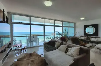 Apartamento frente total para o mar na praia das pitangueiras em guarujá - mar imóveis prime