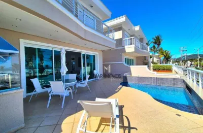 Casa em condomínio de alto padrão frente a praia da enseada no guarujá com 5 dormitórios e piscina privativa aquecida!